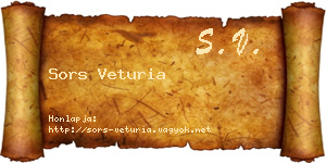 Sors Veturia névjegykártya